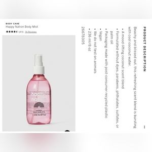 ❤️ Victoria's secret pink happy nation coconut fragrance